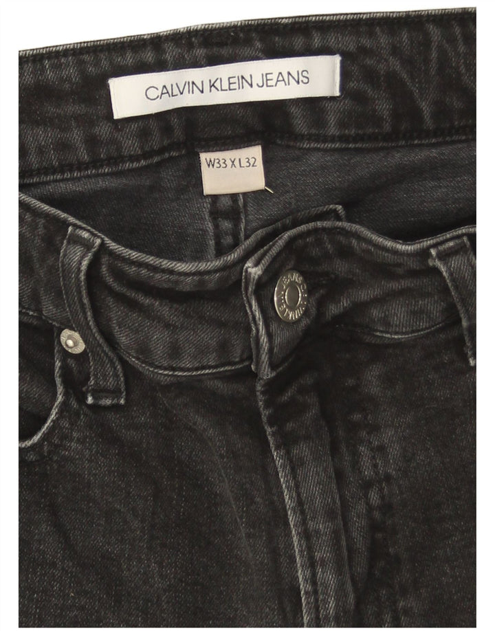 Calvin Klein Jeans ajustados para hombre W33 L32 Gris