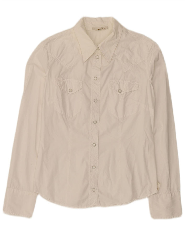 Camisa Gas Mujer UK 44 Grande Blanco