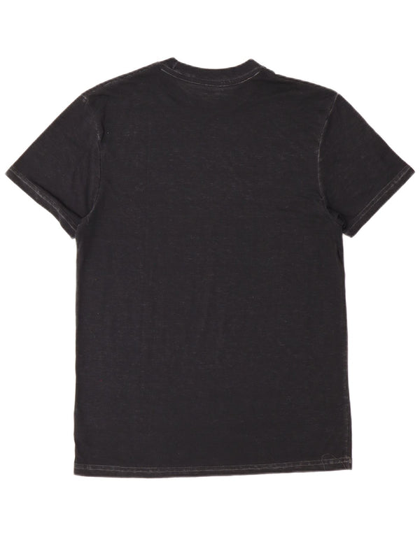 Hard Rock Cafe Mens Amsterdam Graphic Camiseta Top Medio Algodón Negro