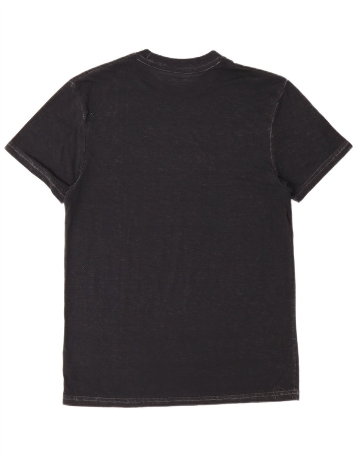 Hard Rock Cafe Mens Amsterdam Graphic Camiseta Top Medio Algodón Negro