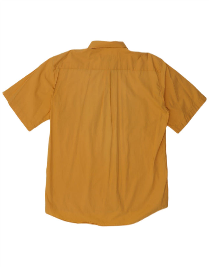 Levi's Camisa de manga corta para hombre, talla grande, amarilla