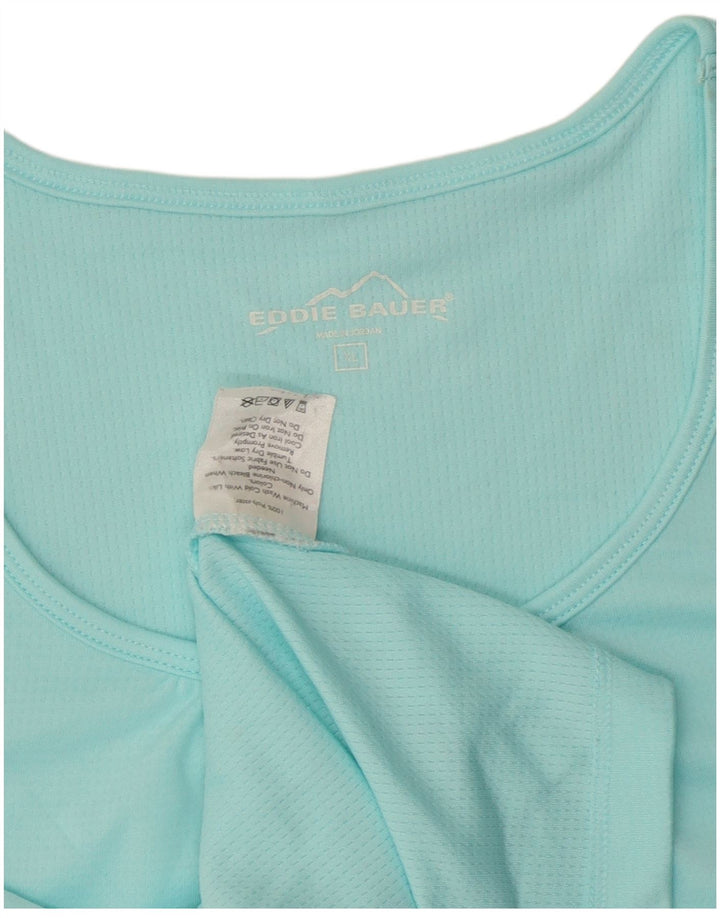 EDDIE BAUER Camiseta Mujer Top ES 40 XL Poliéster Azul
