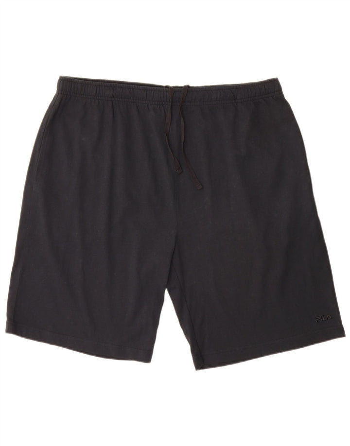 Fila Pantalones cortos deportivos para hombre 2XL Azul marino Algodón
