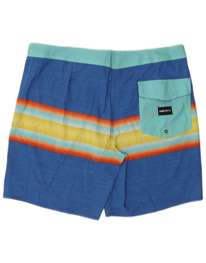 Quiksilver Bañador Hombre XL Poliéster Rayas Azules