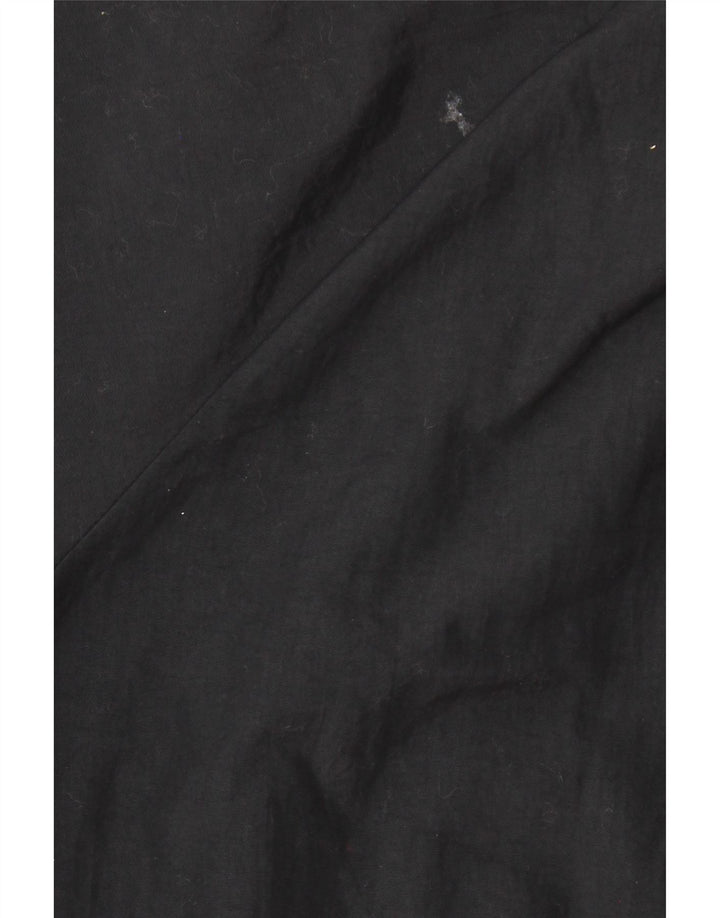 REEBOK Hombre Chándal Top Chaqueta Pequeña Negro Colorblock Poliéster