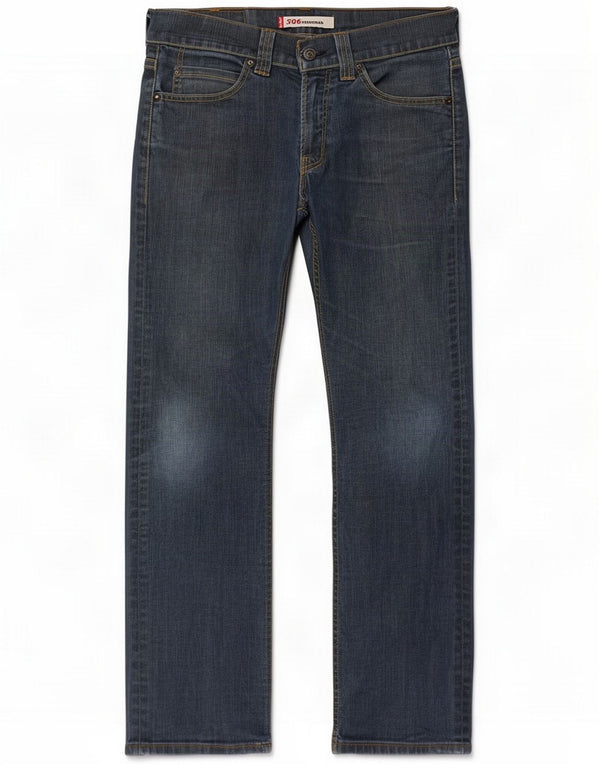 Levi's Jeans rectos de corte estándar 506 para hombre W30 L32 Azul