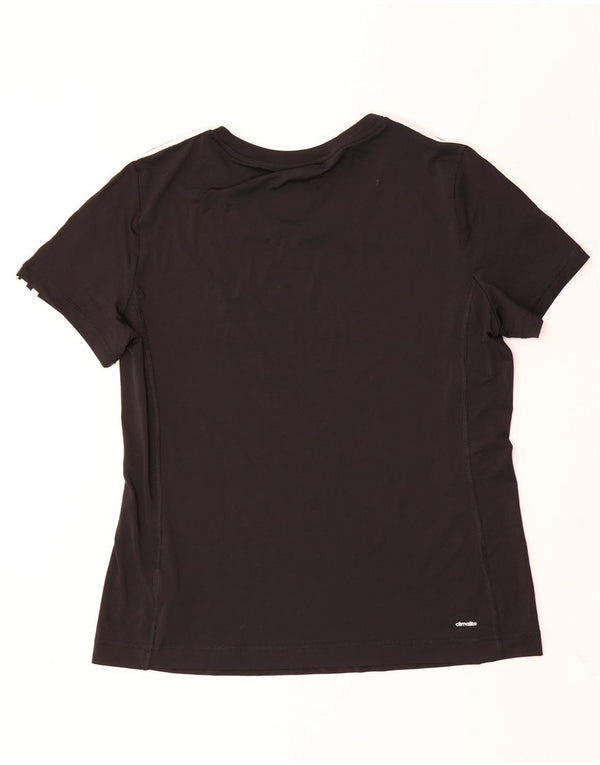 Adidas Mujer Climalite Camiseta Top UK 20/22 XL Negro Poliéster