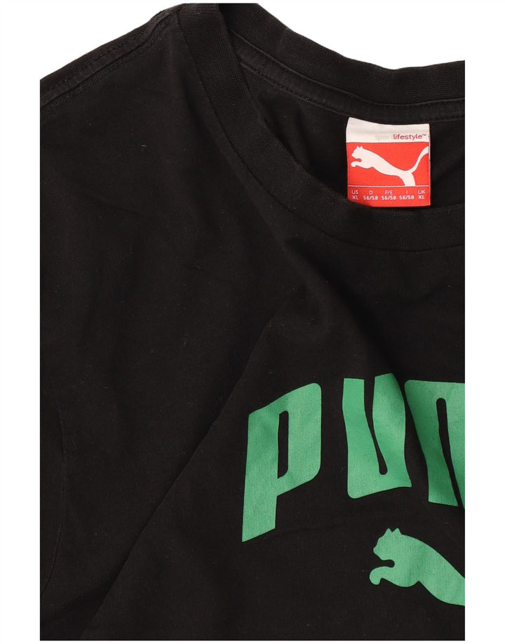 Puma Camiseta gráfica para hombre Top XL Negro