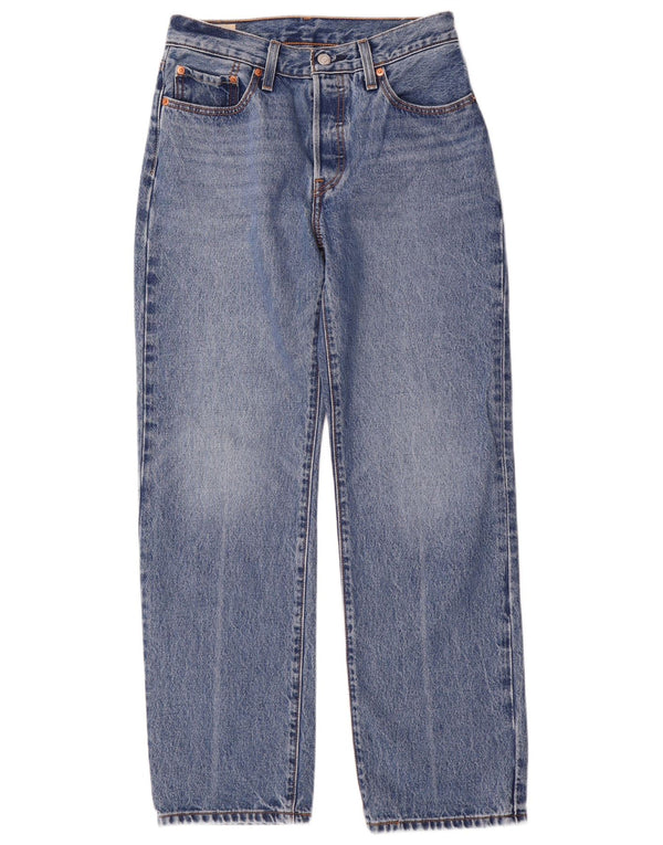 Levi's Mujer 501 Vaqueros Rectos W26 L30 Algodón Azul 90s