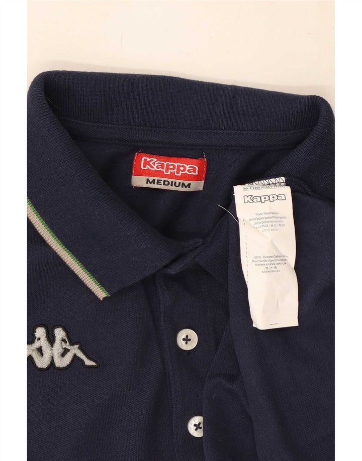 Polo Kappa Hombre Algodón Azul Marino Mediano