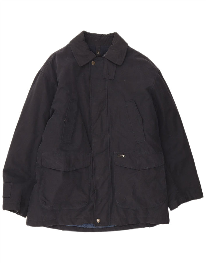 Belfe Chaqueta cortavientos para hombre UK 38 Medium Azul marino Algodón