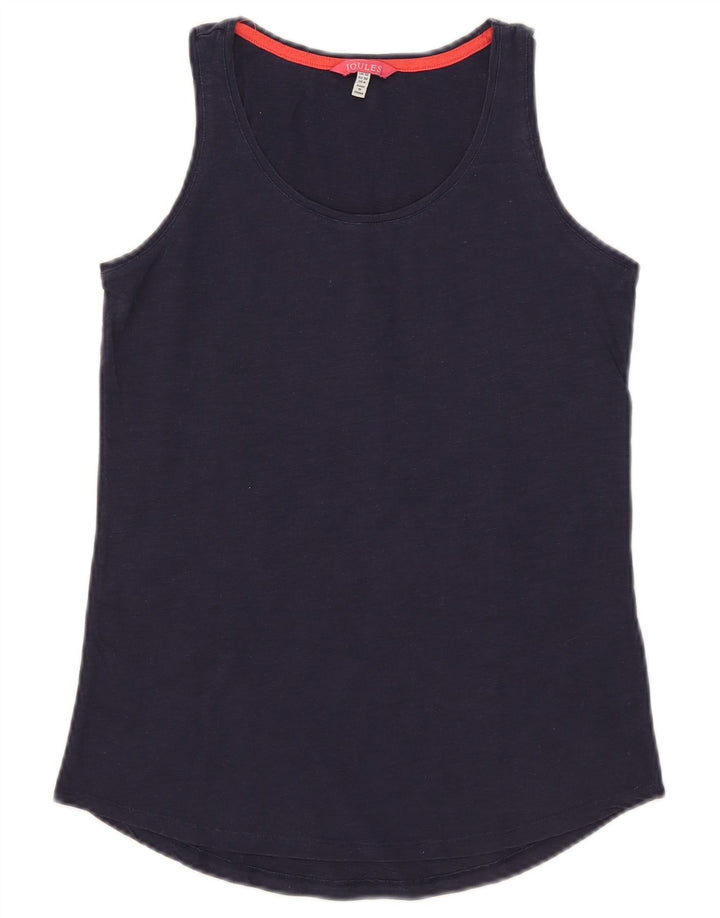Camiseta sin mangas para mujer Joules UK 10 Small Azul marino Algodón