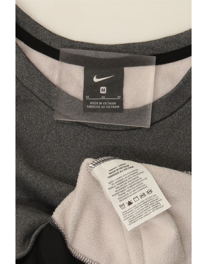Nike Hombre Sudadera Jumper Gris Medio Colorblock Poliéster