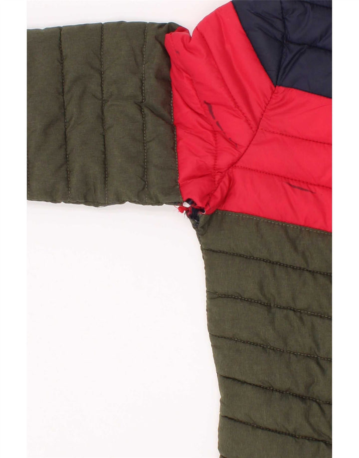 Joules Chaqueta acolchada con capucha para niño 3-4 años Verde Colorblock Poliamida