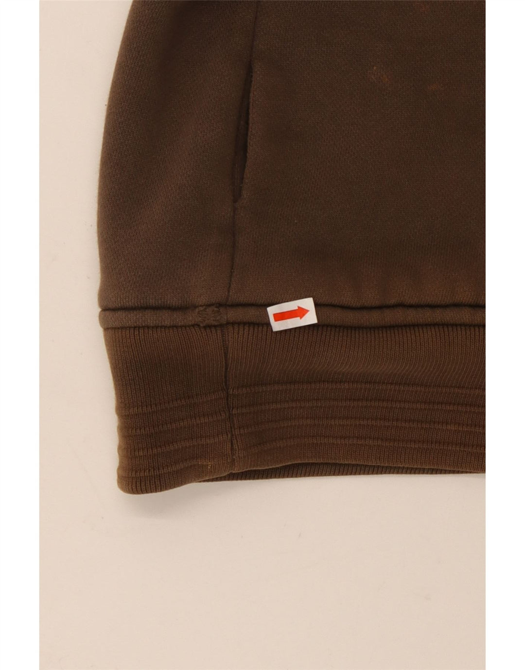 ANIMAL Suéter con capucha y cremallera gráfica para hombre Algodón marrón grande