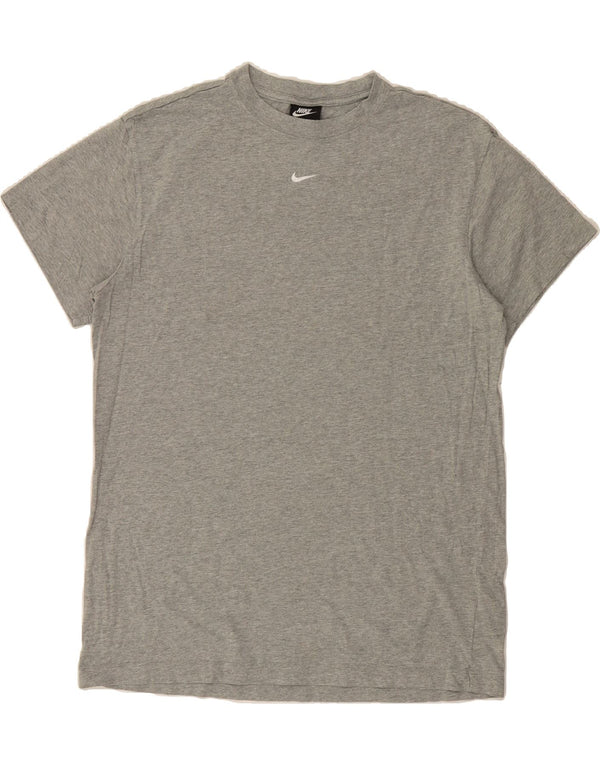 NIKE Mens T-Shirt Top Medium Grey Cotton