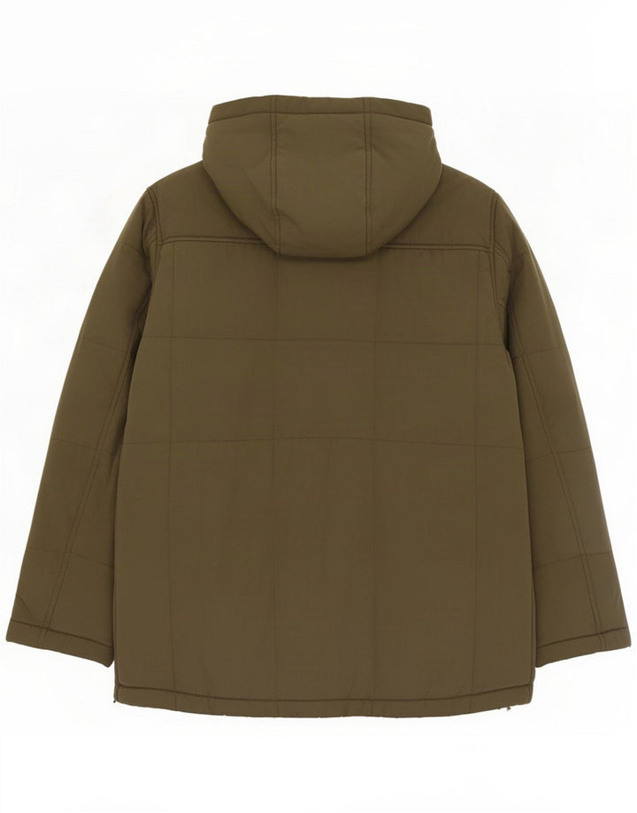 Jack & Jones Chaqueta cortavientos con capucha para hombre ES 38 Mediano Caqui Poliéster
