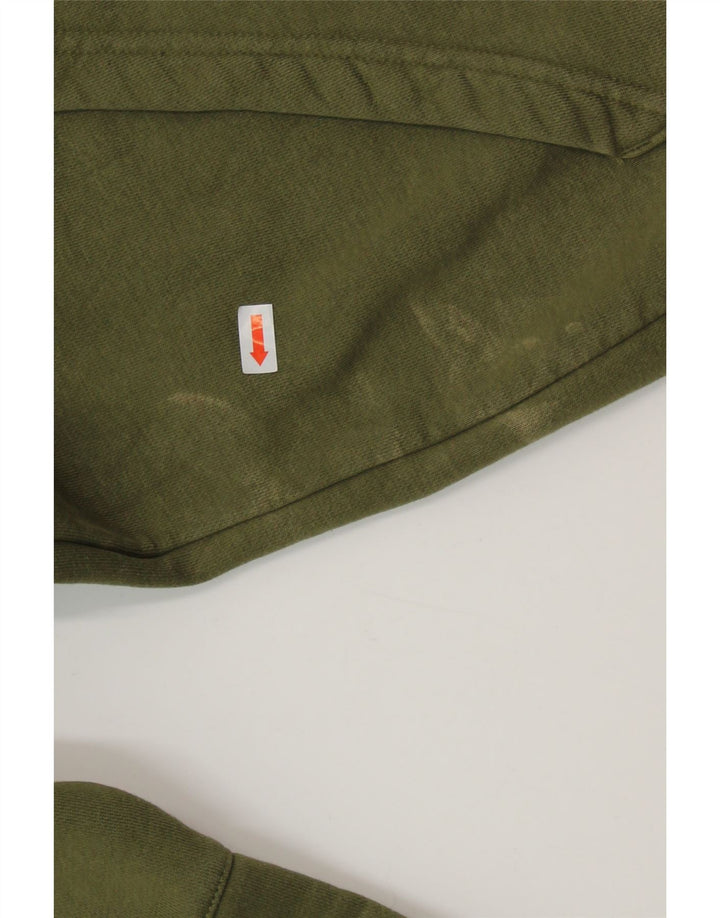 ADIDAS Hombre Graphic Sudadera con capucha Jumper XS Caqui Colorblock Algodón