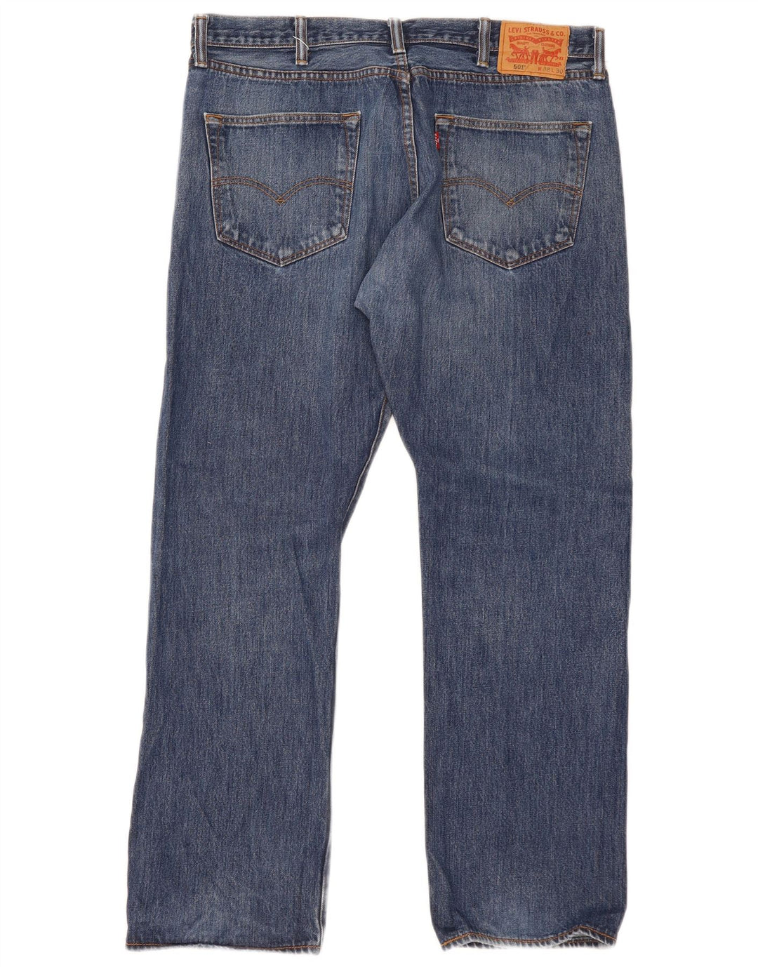 Levi's Hombre 501 Vaqueros Rectos W38 L30 Algodón Azul
