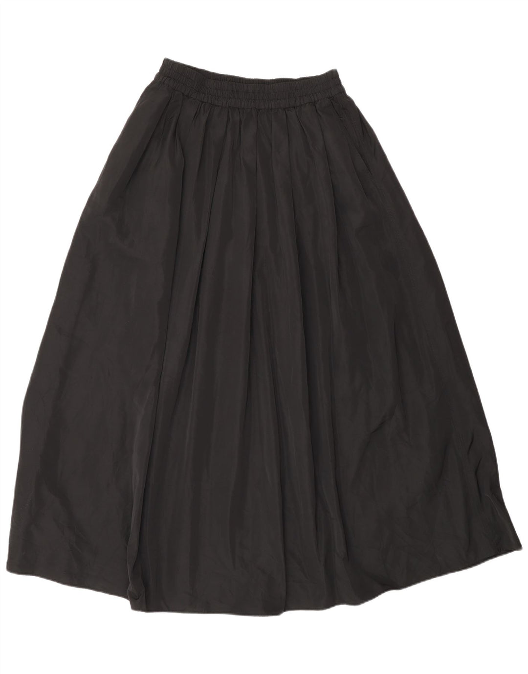 Zara Mujer Falda Acampanada XS W30 Negro Poliéster