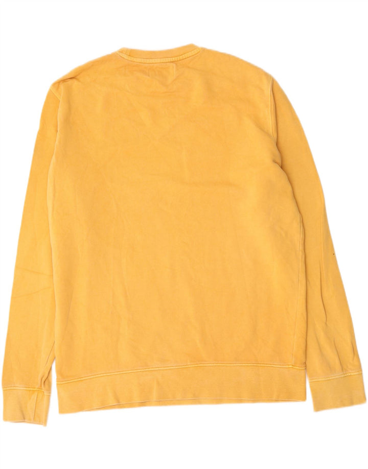 Marks & Spencer Hombre Sudadera Gráfica Jersey Grande Algodón Amarillo