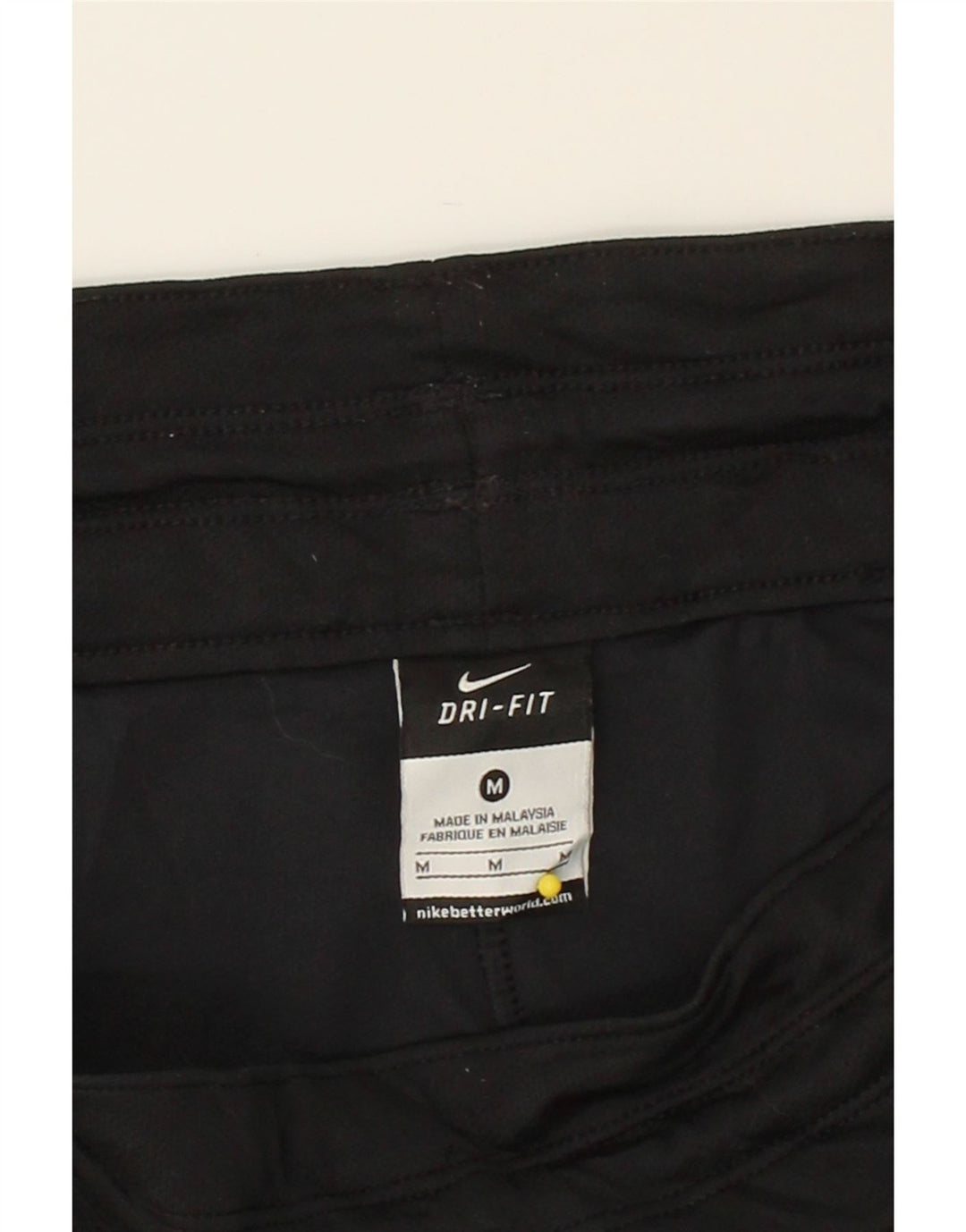 NIKE Womens Dri Fit Tracksuit Trousers UK 14 Medium  Black Polyester Vintage Nike and Second-Hand Nike from Messina Hembry 