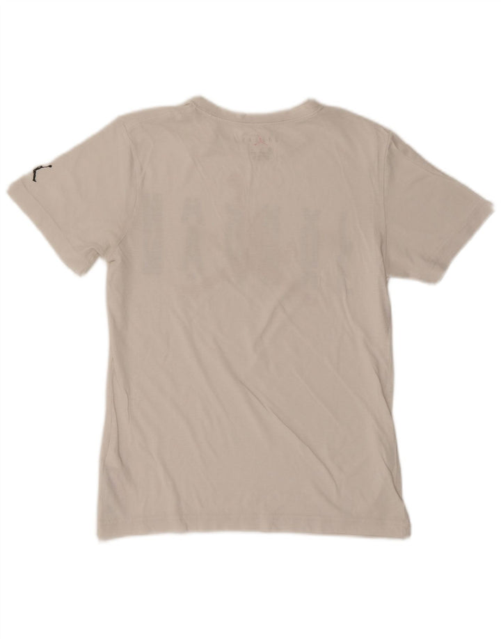 JORDAN Camiseta gráfica para niños 12-13 años Grande Blanco Algodón