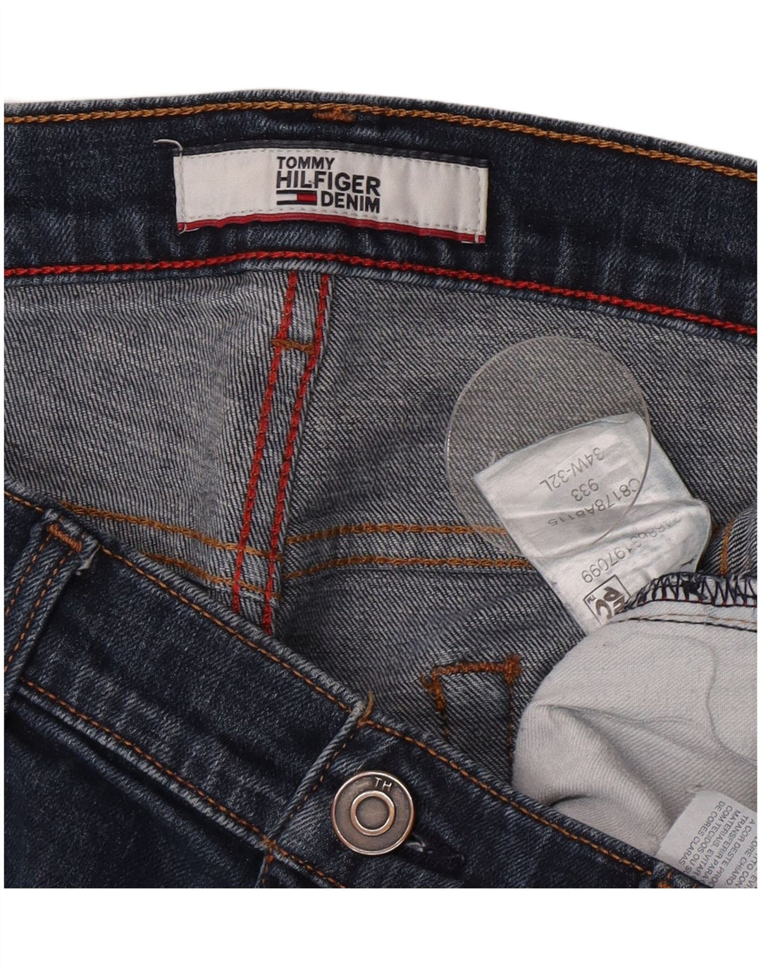Tommy Hilfiger Vaqueros ajustados para hombre W34 L32 Azul