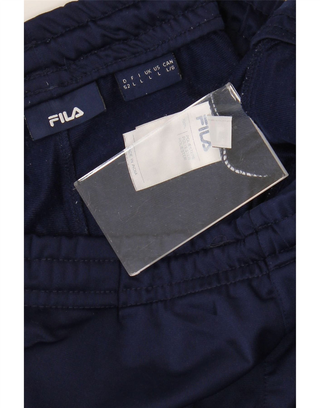 Fila Pantalón De Chándal Para Hombre Grande Azul Marino Colorblock Poliéster