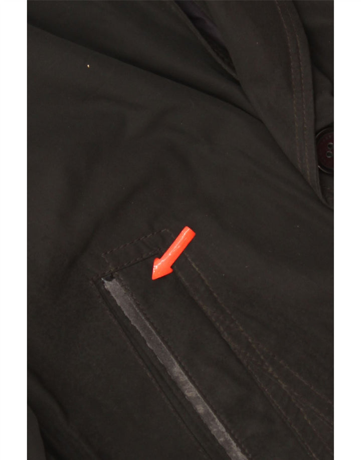 Hugo Boss Chaqueta utilitaria para hombre EU 48 Mediano Negro Poliéster
