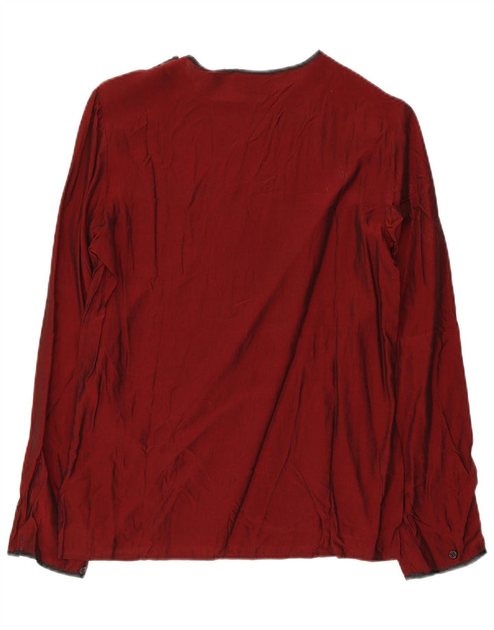 Blusa vintage para mujer Top IT 42 Viscosa burdeos medio