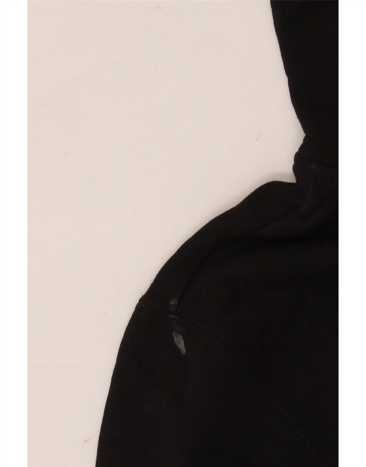 VINTAGE Jersey con capucha gráfica para hombre Algodón negro medio