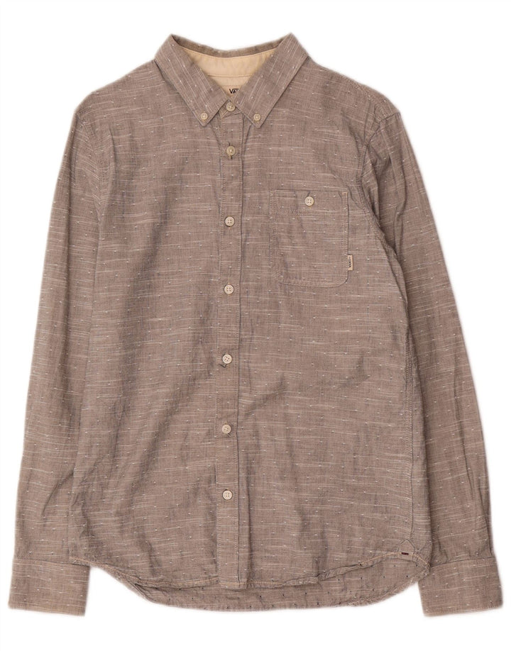 Camisa Vans Hombre Pequeña Algodón Moteado Gris
