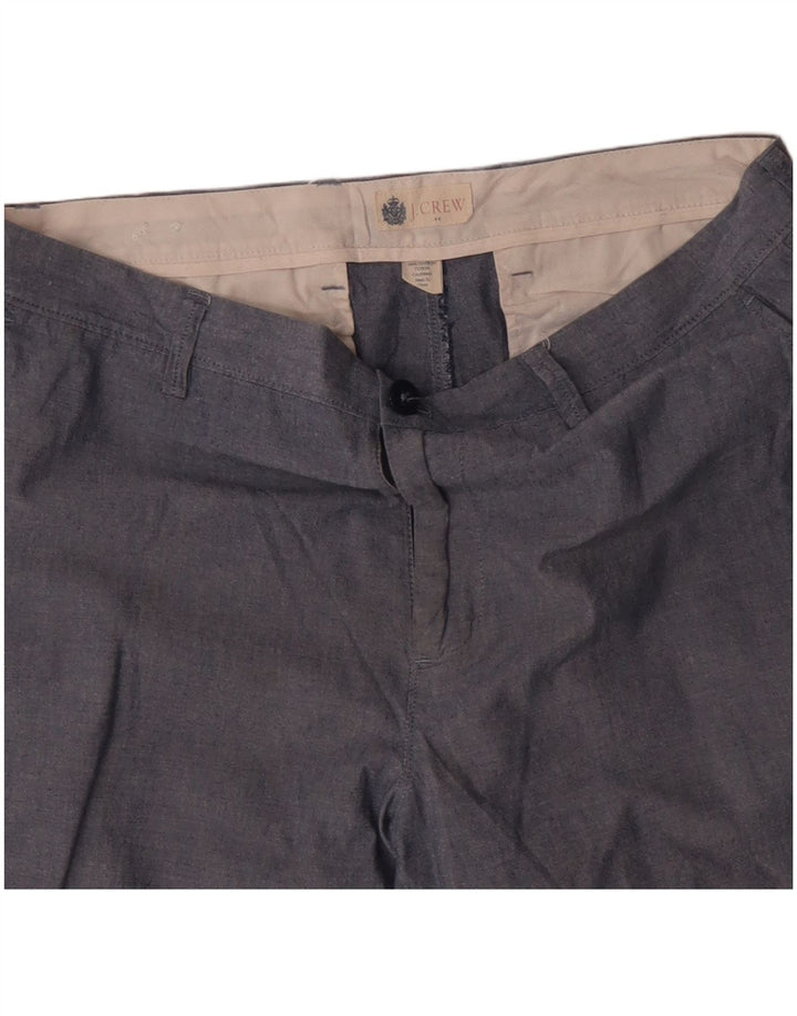 J. CREW Pantalones cortos chinos para hombre W33 Algodón azul medio