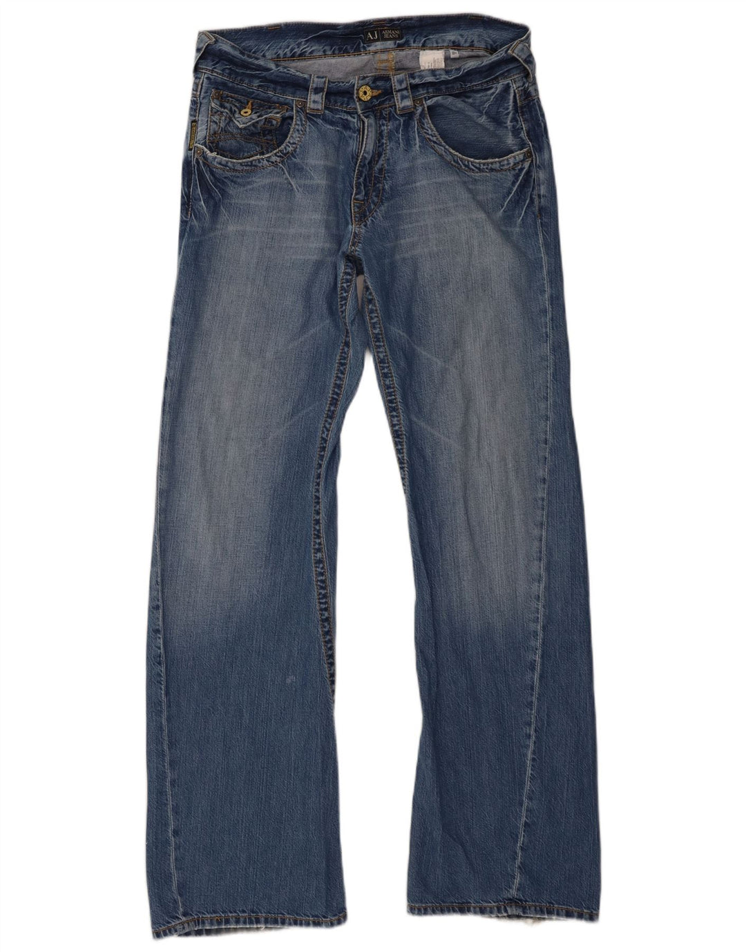 Jeans Armani Mujer Bootcut W33 L33 Algodón Azul