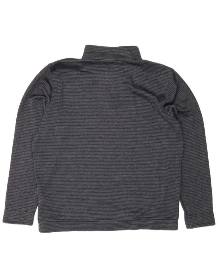 Under Armour Hombre Storm-Fit Zip Neck Jersey Chándal Top XL Gris Rayas