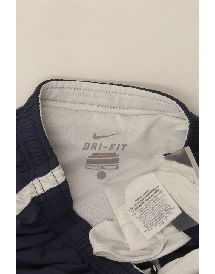 Nike - Pantalones cortos deportivos Dri Fit para hombre, poliéster, color azul marino, talla grande