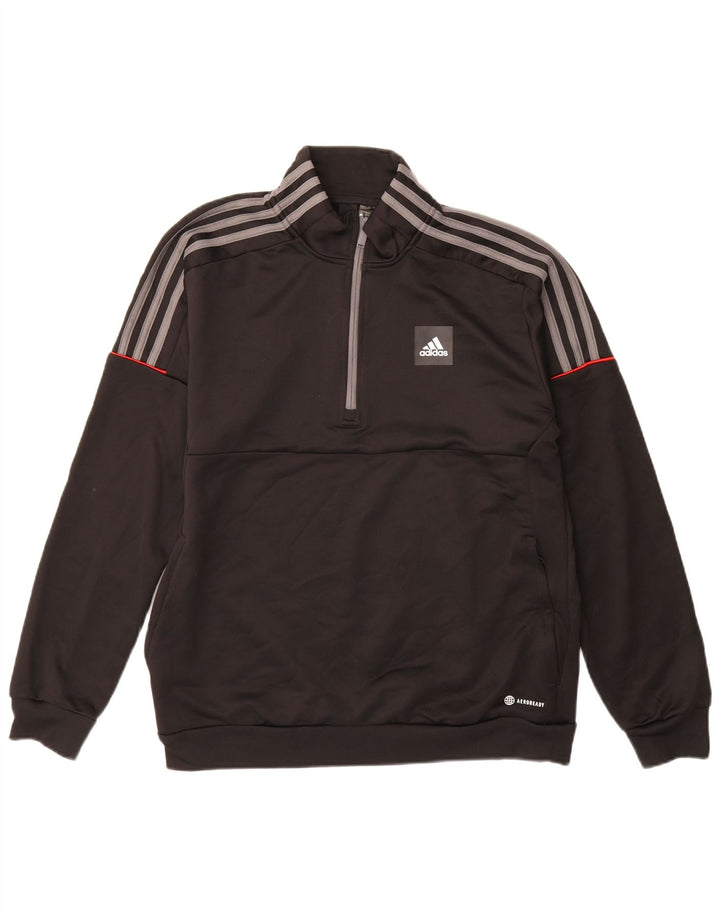 Jersey tipo sudadera con cuello y cremallera para hombre mediano