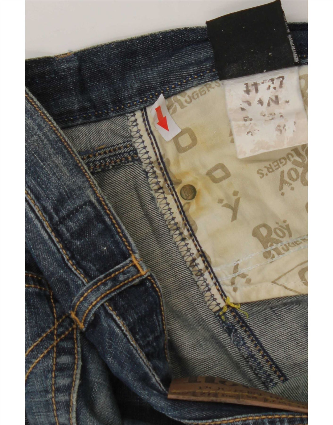 Roy Rogers Vaqueros ajustados para mujer W27 L32 Algodón azul