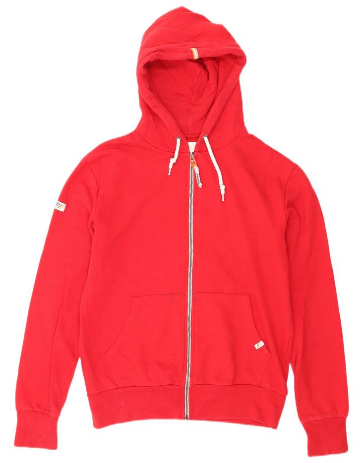 Superdry Hombre Sudadera Con Capucha Y Cremallera De Algodón Rojo Medio