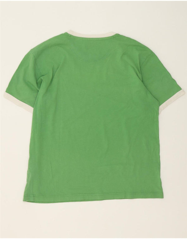 Champion Camiseta Gráfica De Algodón Con Bloques De Color Verde Grande Para Hombre