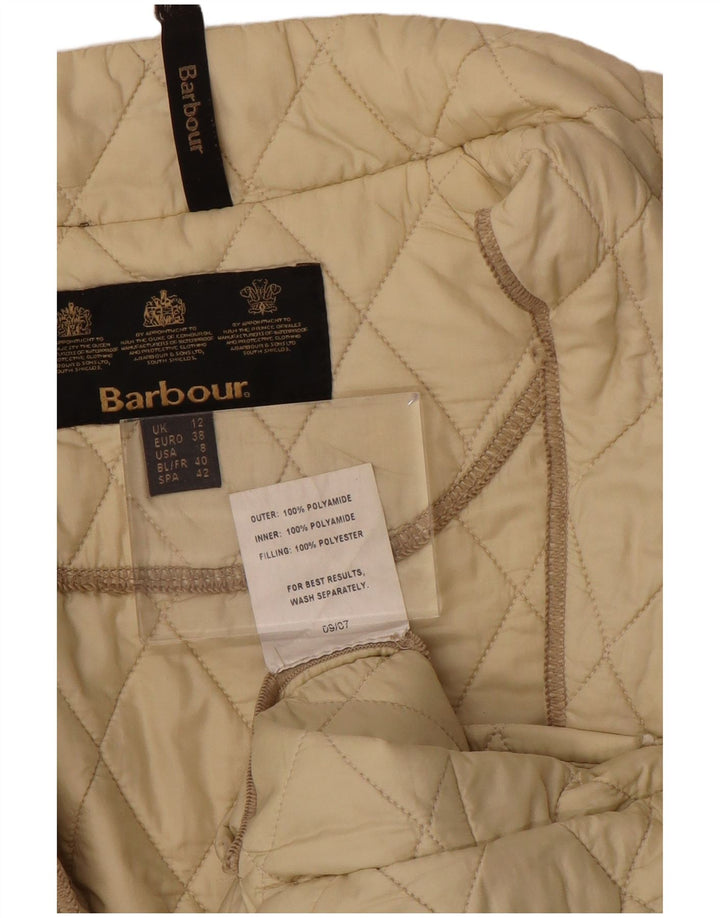 Barbour Chaqueta Acolchada Para Mujer UK 12 Poliamida Beige Medio