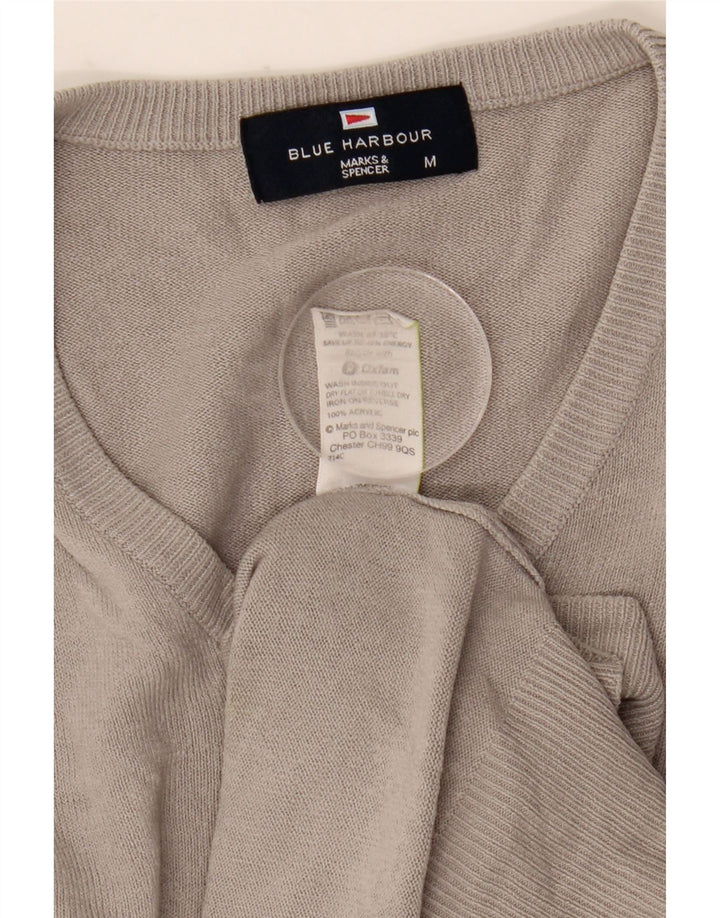 Marks & Spencer Suéter Azul Harbor con Cuello En V para Hombre Acrílico Gris Medio