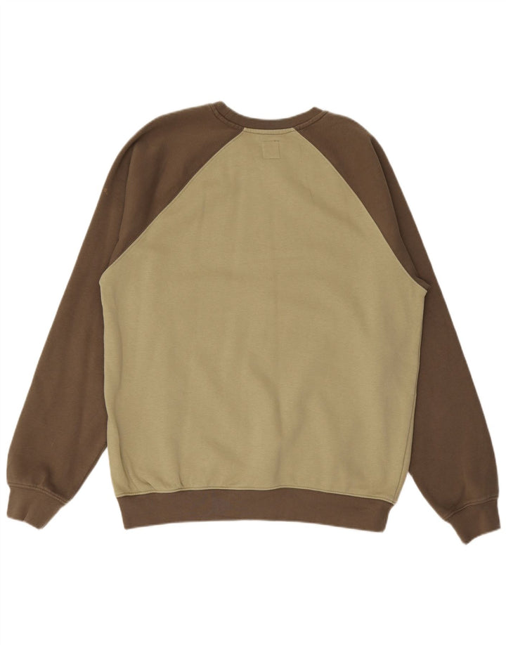 VANS Hombre Sudadera Jumper Medium Khaki Colorblock Algodón
