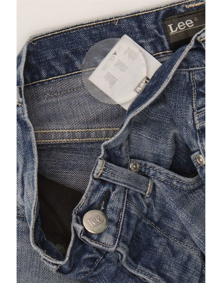 Vaqueros Lee Mujer Knox Rectos W28 L28 Algodón Azul