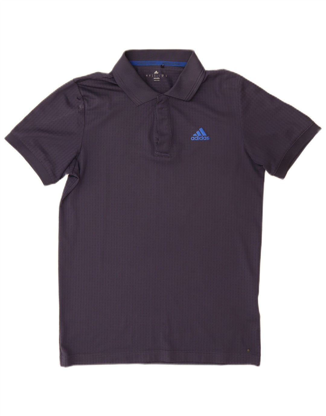 Adidas Mens Climalite Polo Camisa Pequeña Azul Marino Poliéster