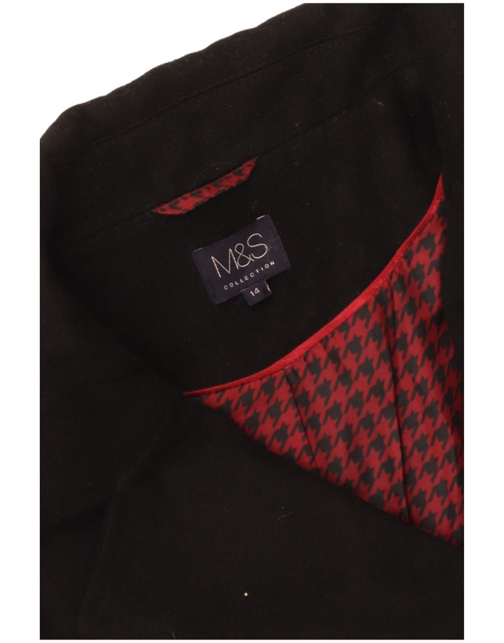 Marks & Spencer Chaquetón para Mujer UK 44 Grande Negro