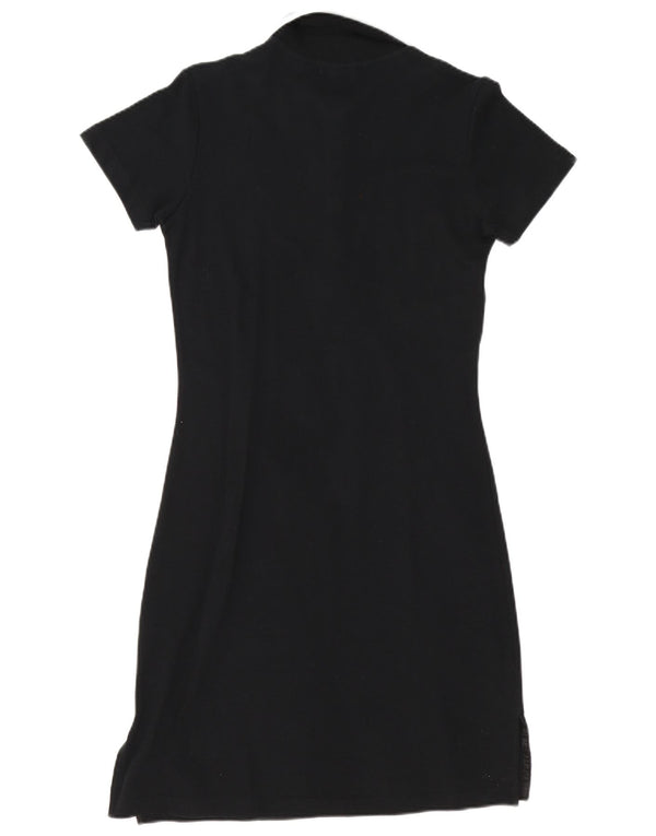 Sergio Tacchini Vestido polo para mujer UK 44 Grande Algodón negro