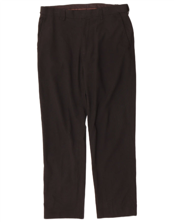 Marks & Spencer Pantalones chinos rectos de corte regular para hombre W32 L29 Negro