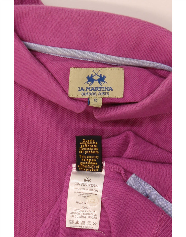 Polo La Martina Hombre Small Rosa Algodón